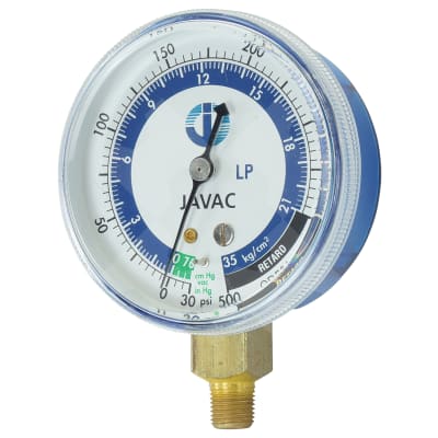 LOW PRESSURE GAUGE, JAVAC, RECOVERY STATION