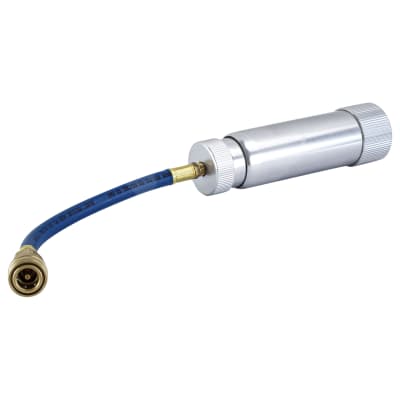 INJECTOR, R134A, OIL, METAL, REFILLABLE, HAND TURN, INCL HOSE & COUPLER, MASTERCOOL