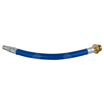 CHARGE HOSE EXT, 15CM, BLUE, QUICK -DISCONNECT TO MALE M14 SUITS KONFORT 7 SERIES, R134A