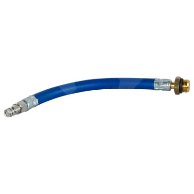 CHARGE HOSE EXT, 15CM, BLUE, QUICK -DISCONNECT TO MALE M14 SUITS KONFORT 7 SERIES, R134A