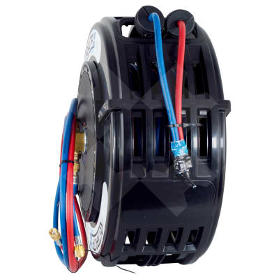CHARGING HOSE KIT, RETRACTA REEL, SUITS AGRILITE 7.5M HOSES, 1/4 INCH, RED, BLUE, INCL 1.8M AGRILITE TO REEL EXTENSIONS