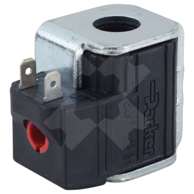 VALVE, HYDRAULIC, VOLTAGE ADAPTOR, ADAPTS VA-12650 24V TO 12V, RED DOT