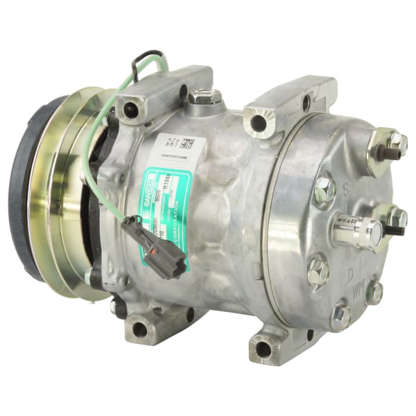 COMPRESSOR, CASE CX200, SANDEN, SD7H13 8926, 24V, 1A, 125MM, PAD, WM ...