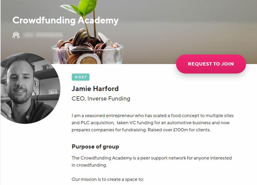 The Crowdfunding Academy community on Guild is free to join