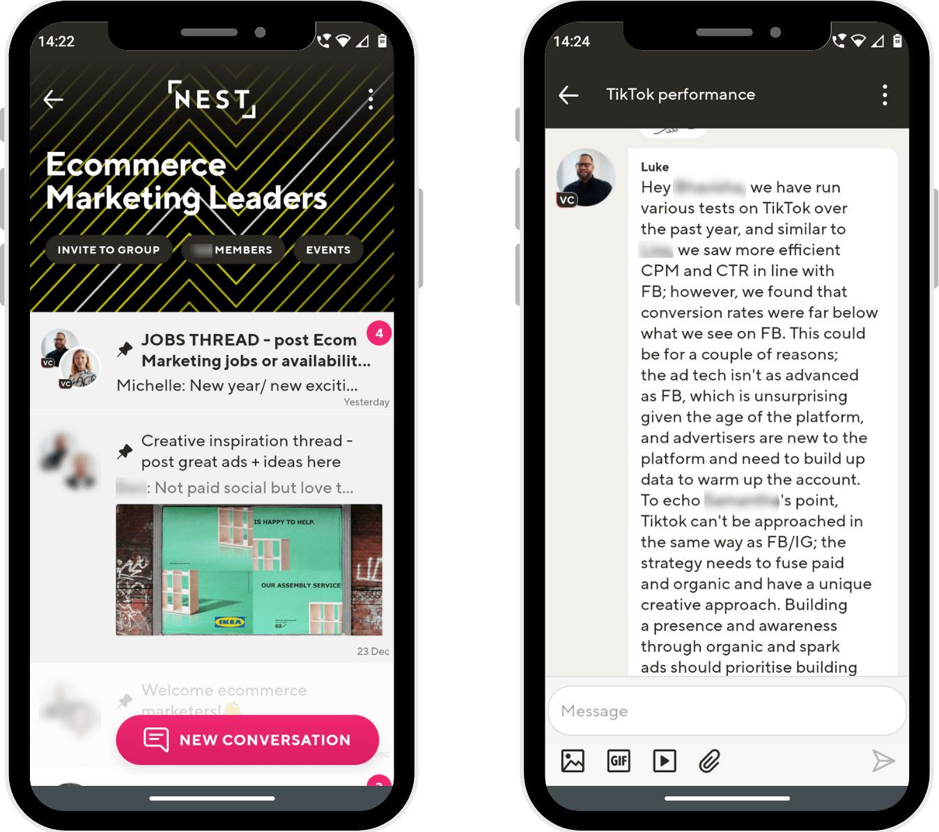 Nest created a community of practice on Guild to share expertise in ecommerce marketing 