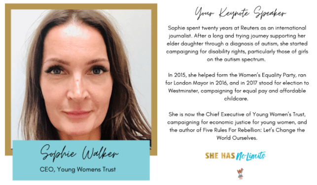 Sophie Walker Young Women's trust CEO