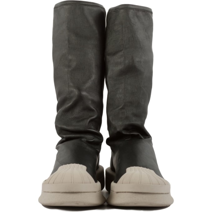 adidas by Rick Owens: RO Mastodon Stretch Boots - Black | Influence U