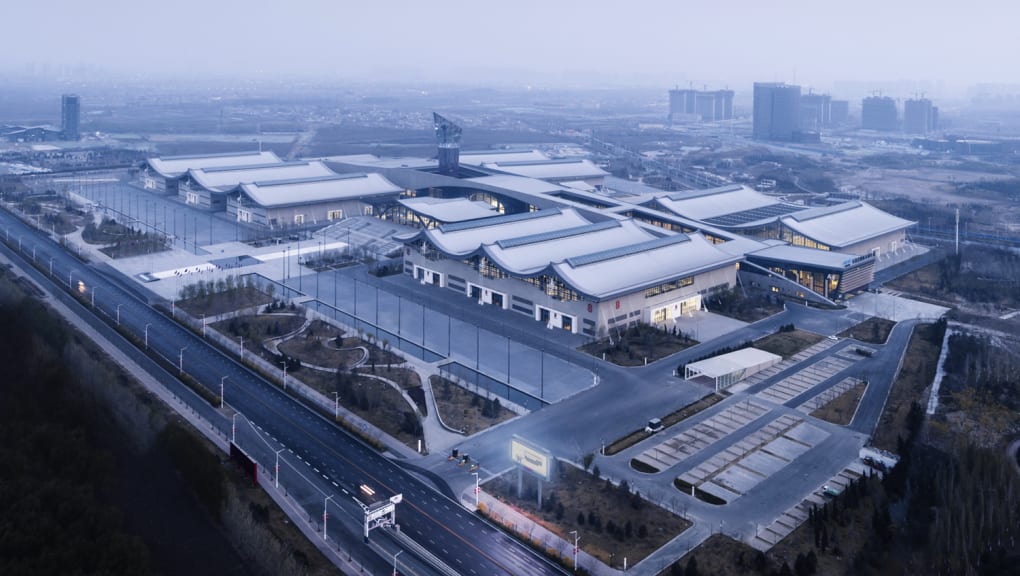 Aerial view of the Shijiazuang International Convention and Exhibition Center