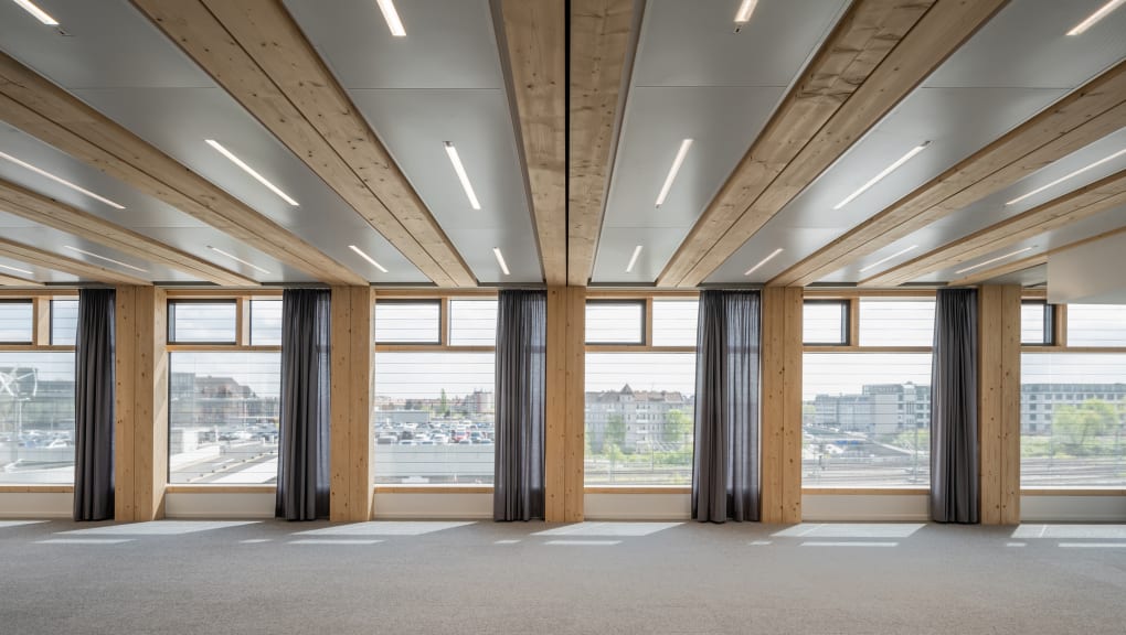 Interior view of one of the upper floors