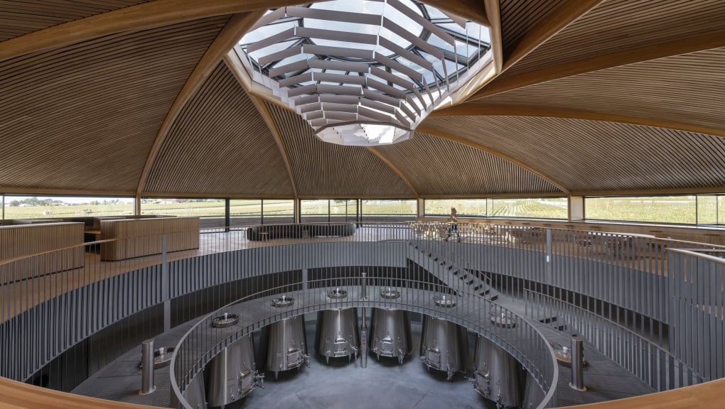 Interior view of Le Dome