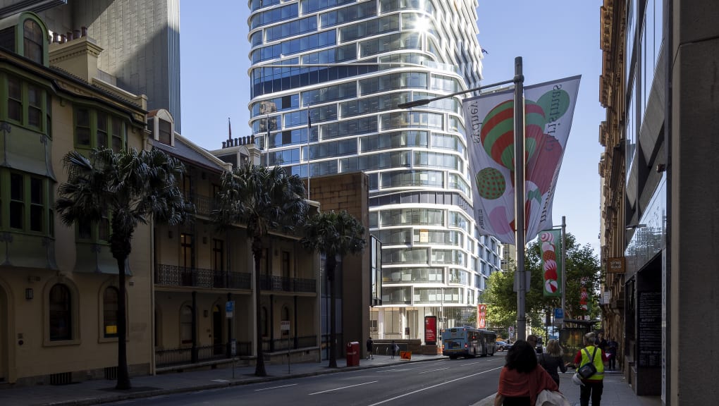 Exterior view of the Quay Quarter Tower