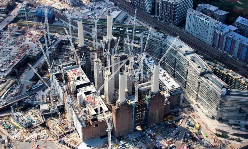 External Construction of Battersea Power Station