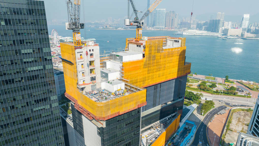 Aerial view during construction. Copyright: WSP, 2026.