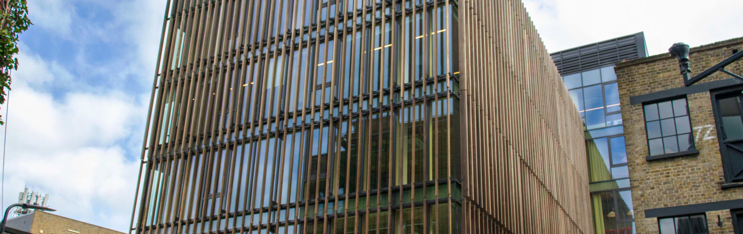 Exterior of The Black and White Building