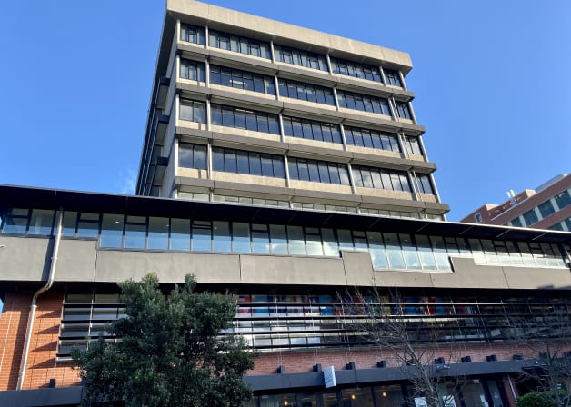 Exterior view of the Rankine Brown Library