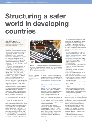 Structuring a safer world in developing countries