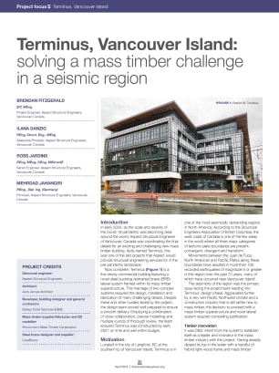 Terminus, Vancouver Island: solving a mass timber challenge in a seismic region