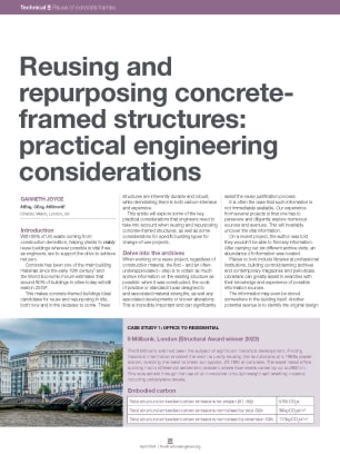 Reusing and repurposing concrete-framed structures: practical engineering considerations