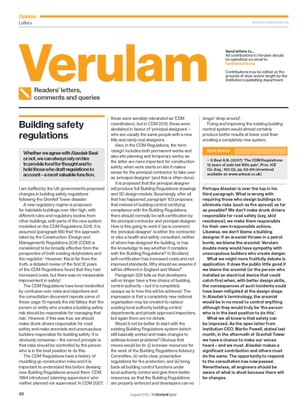 Verulam（读者的来信 -  2019年8月）