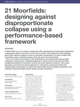 21 Moorfields: designing against disproportionate collapse using a performance-based framework