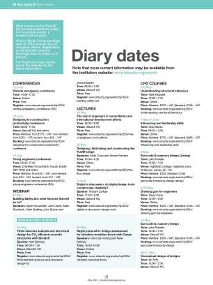 Diary dates (May 2024)