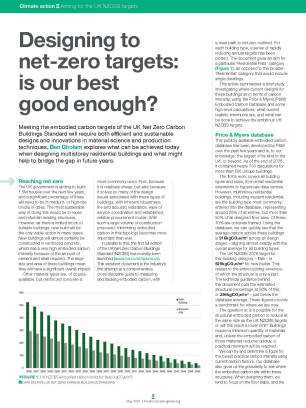 Designing to net-zero targets: is our best good enough?