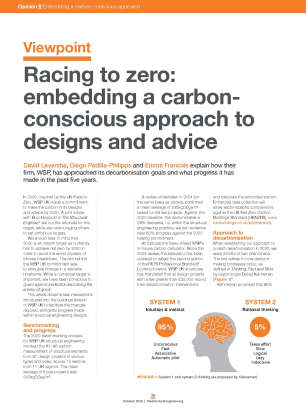 Viewpoint: Racing to zero: embedding a carbon-conscious approach to designs and advice