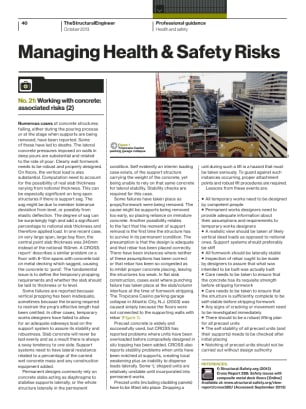 Managing Health & Safety Risks (No. 21): Working with concrete: associated risks (2)