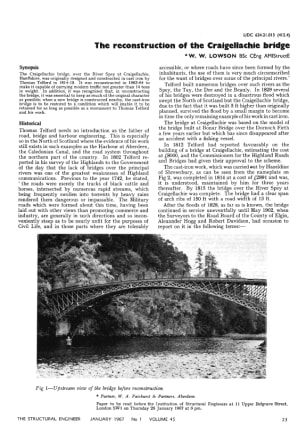 The Reconstruction of the Craigellachie Bridge