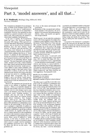 Part 3, 'Model Answers,' and all that...'