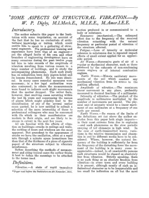 Some Aspects of Structural Vibration