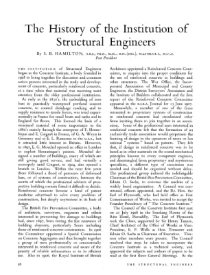 The History of the Institution of Structural Engineers