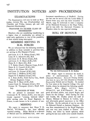 Institution Notices and Proceedings