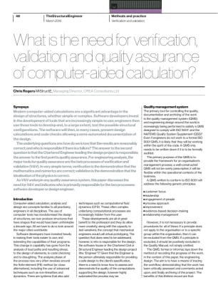 What is the need for verification, validation and quality assurance of computer-aided calculation?