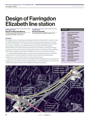 Design of Farringdon Elizabeth line station