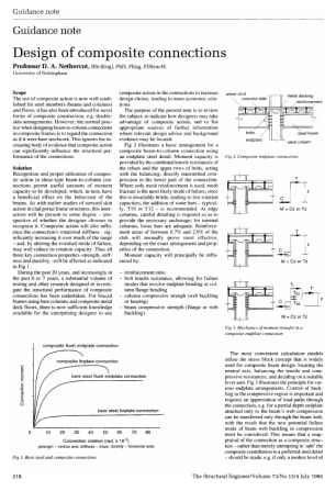 Guidance Note. Design of Composite Connections