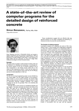 A State-of-the-art Review of Computer Programs for the Detailed Design of Reinforced Concrete