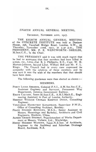 Report of Council for 1916-17 session