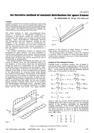 An Iterative Method of Moment Distribution for Space Frames