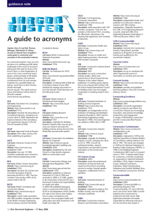 Guidance note: A guide to acronyms
