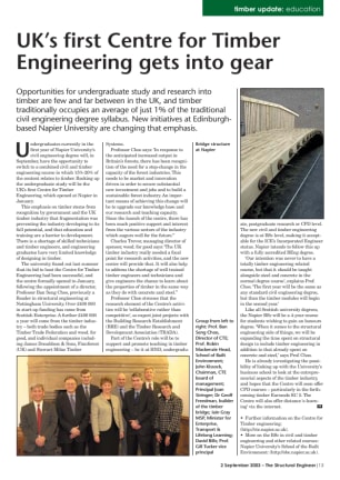 UK's first Centre for Timber Engineering gets into gear