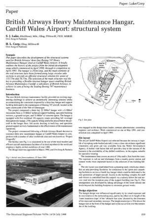 British Airways Heavy Maintenance Hangar, Cardiff Wales Airport: Structural System