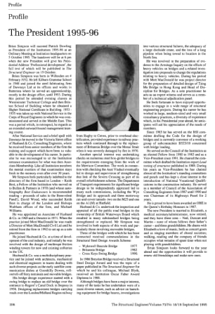 Profile. The President 1995-96