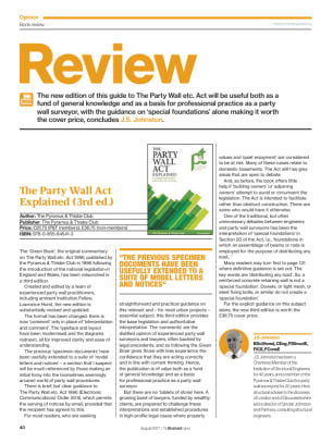 Book review: The Party Wall Act Explained (3rd ed.)