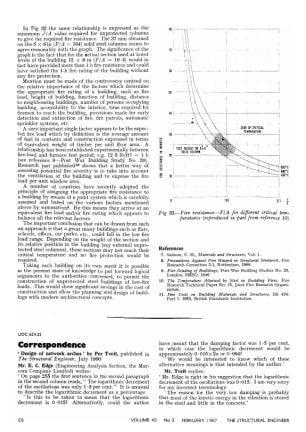 Correspondence. 'Design of Network Arches' by Per Tveit, published in The Structural Engineer, July 