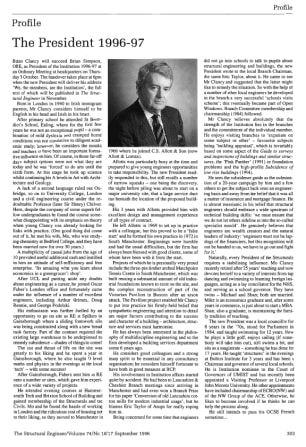 Profile. The President 1996-97