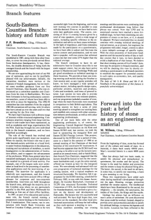 Branch Features. South-Eastern Counties Branch: History and Future