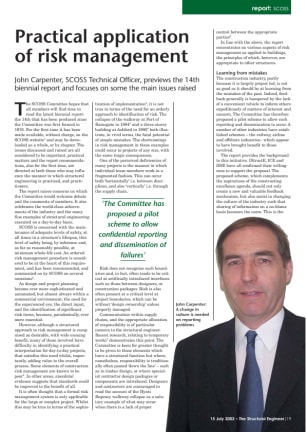 Practical application of risk management