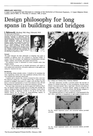Design Philosophy for Long Spans in Buildings and Bridges