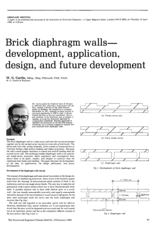 Brick Diaphragm Walls - Development, Application Design, and Future Development